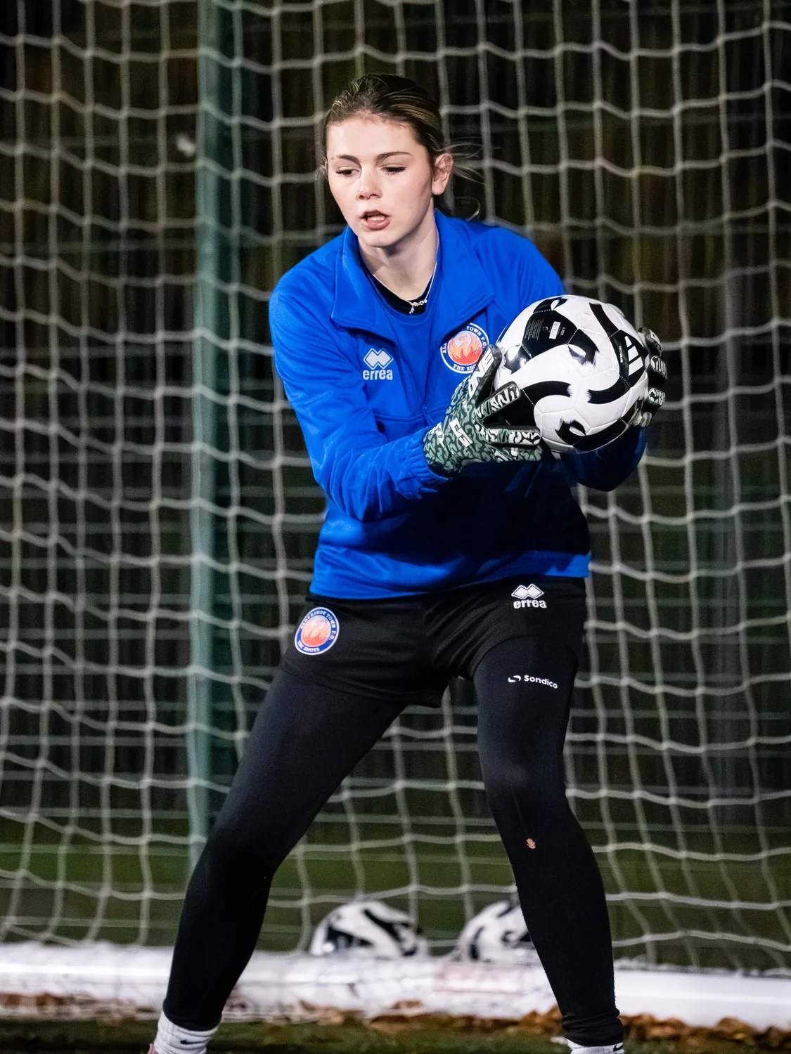 Training nights photography for Aldershot Town Women by Haris Khan