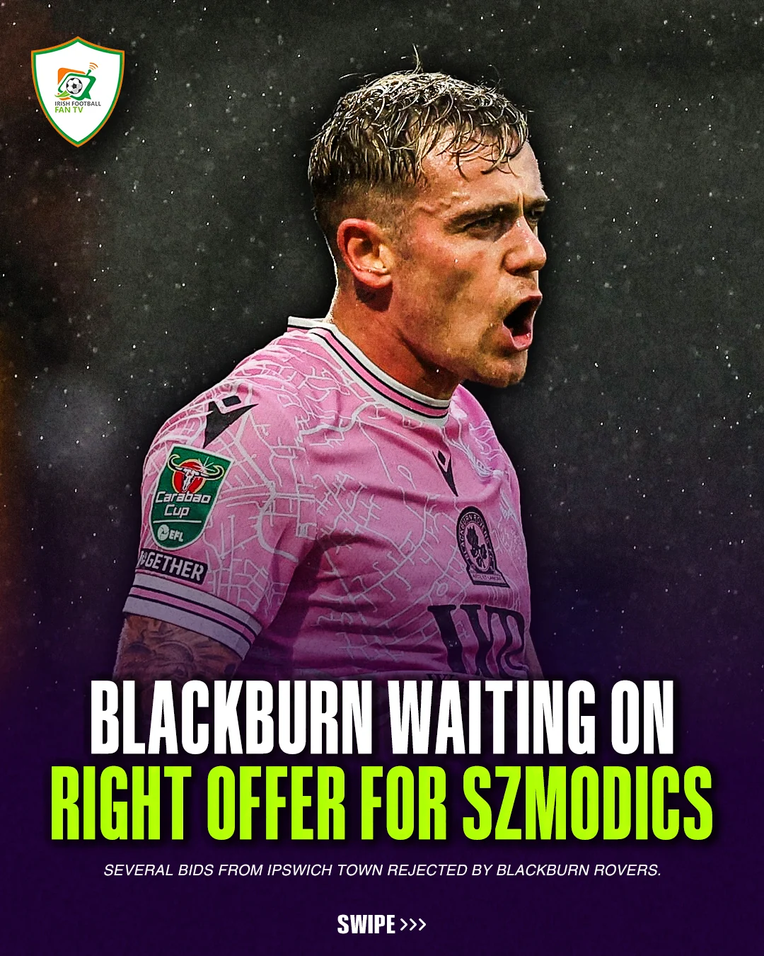 IFFTV transfer rumour post, Blackburn waiting on an offer for Szmodics